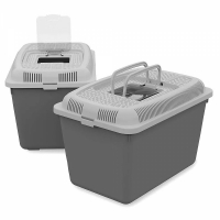 Cusca de transport pentru rozatoare, animale de companie mici, 30 x 20 x 20 cm, gri, Vivo MT0010